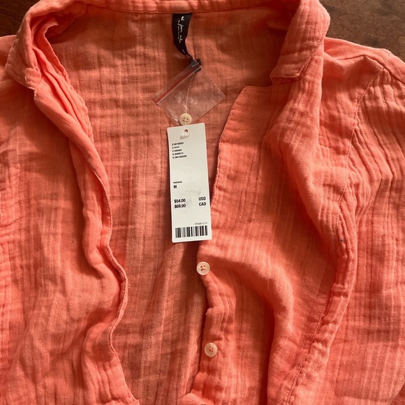 coral urban outfitters romper - Picture 3 of 3